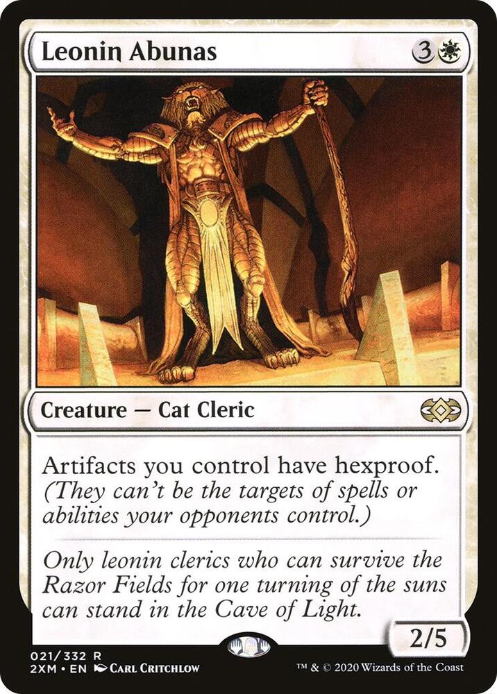 Leonin Abunas 21 card from Double Masters
