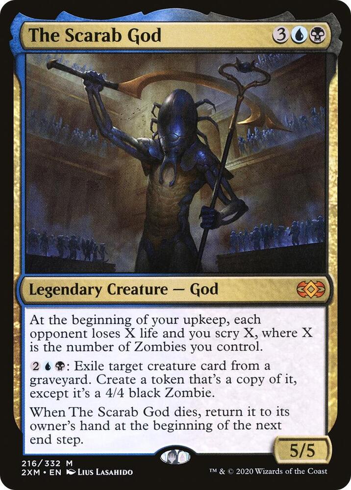 The Scarab God 216 card from Double Masters