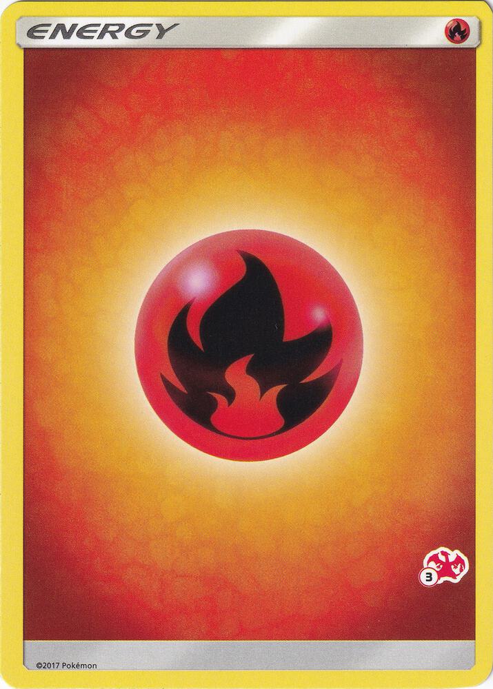 Fire Energy (#3 Charizard Stamped) card from Battle Academy