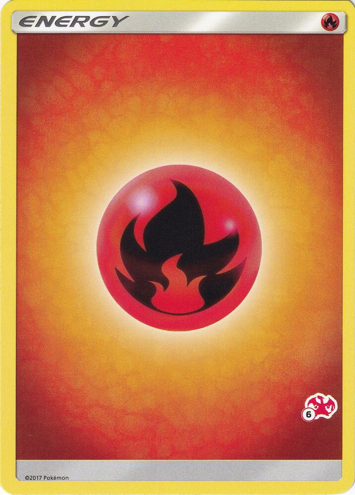 Fire Energy (#6 Charizard Stamped) card from Battle Academy