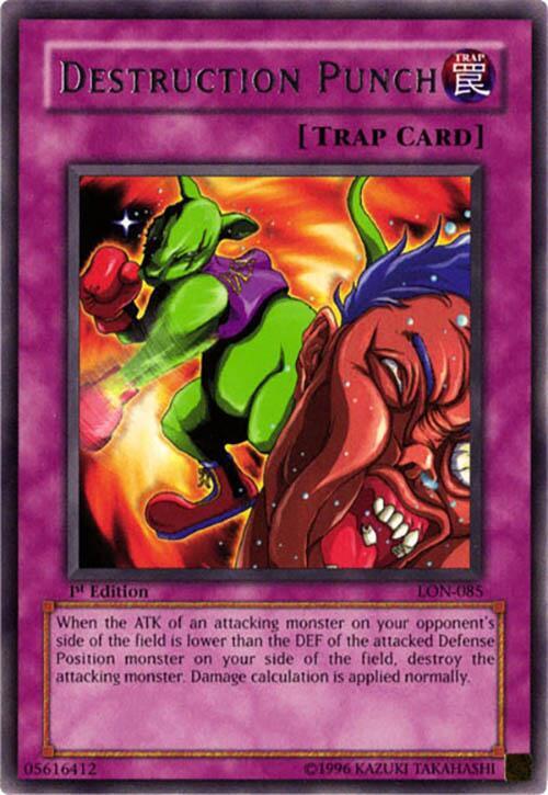 Destruction Punch LON-085 card from Labyrinth of Nightmare