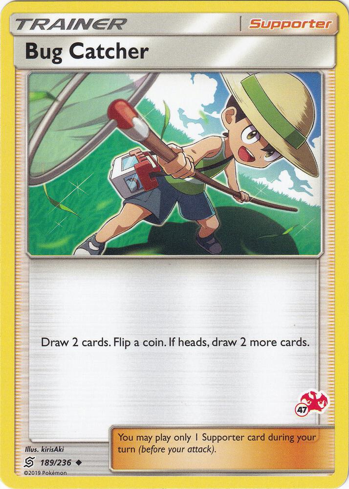 Bug Catcher (#47 Charizard Stamped) 189/236 card from Battle Academy
