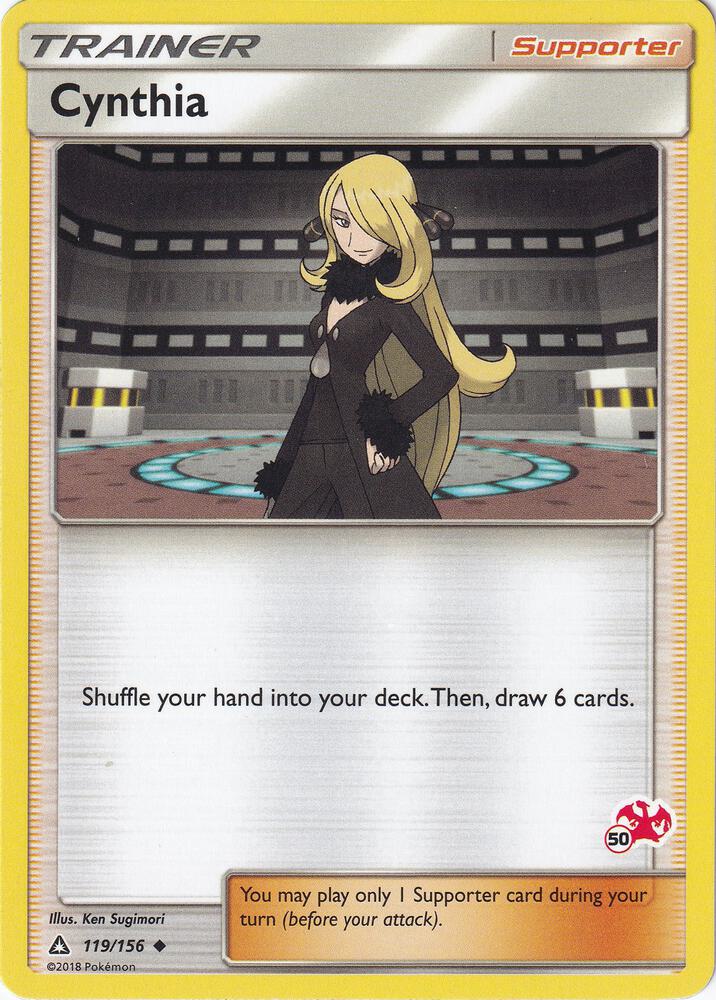 Cynthia (#50 Charizard Stamped) 119/156 card from Battle Academy