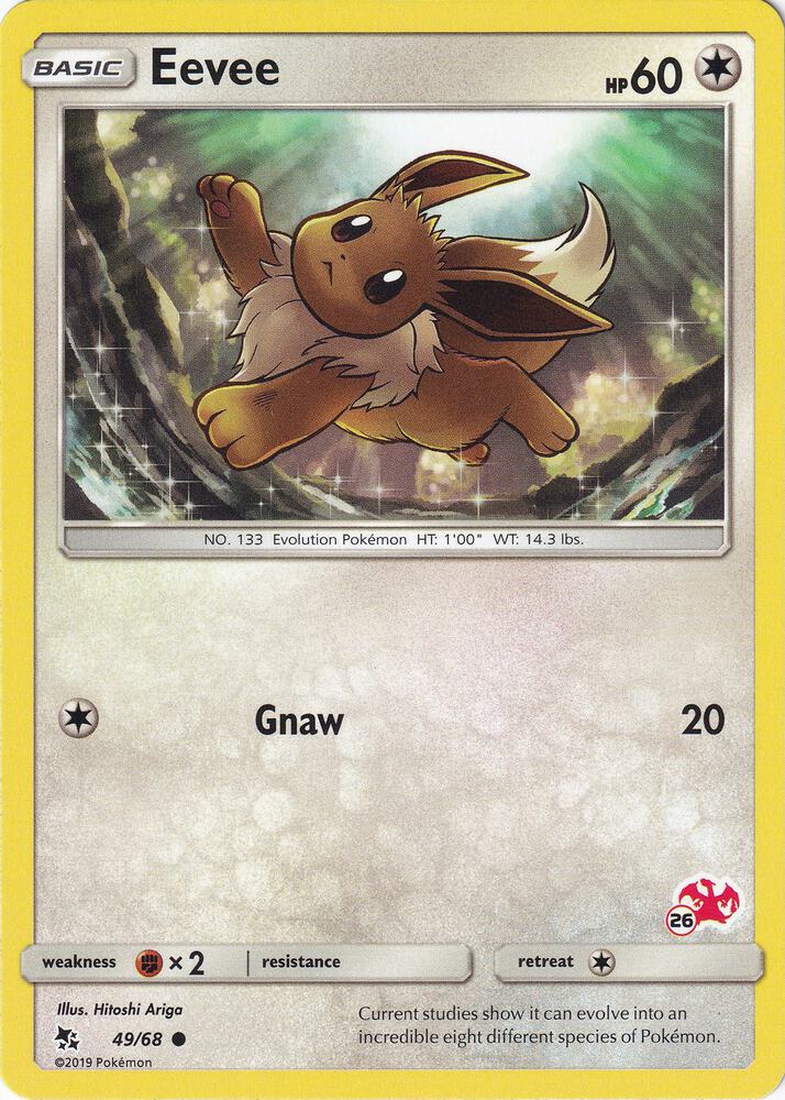 Eevee - 49/68 (#26 Charizard Stamped) 049/068 card from Battle Academy