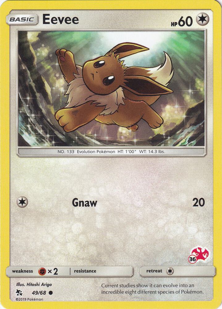 Eevee - 49/68 (#36 Charizard Stamped) 049/068 card from Battle Academy
