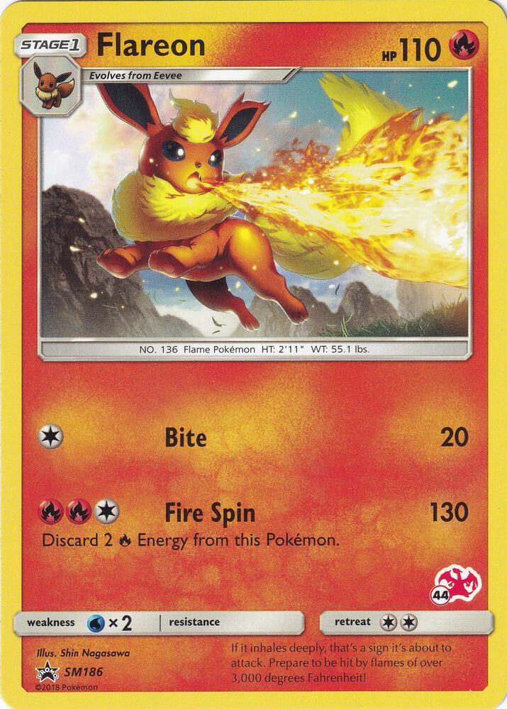 Flareon (#44 Charizard Stamped) SM186 card from Battle Academy