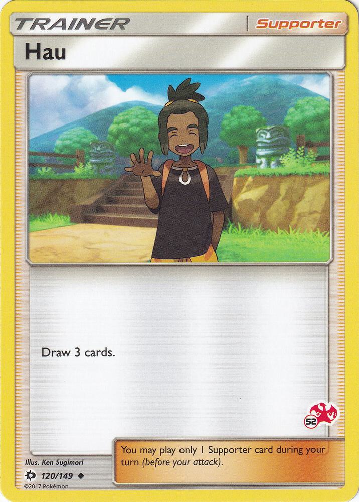 Hau (#52 Charizard Stamped) 120/149 card from Battle Academy