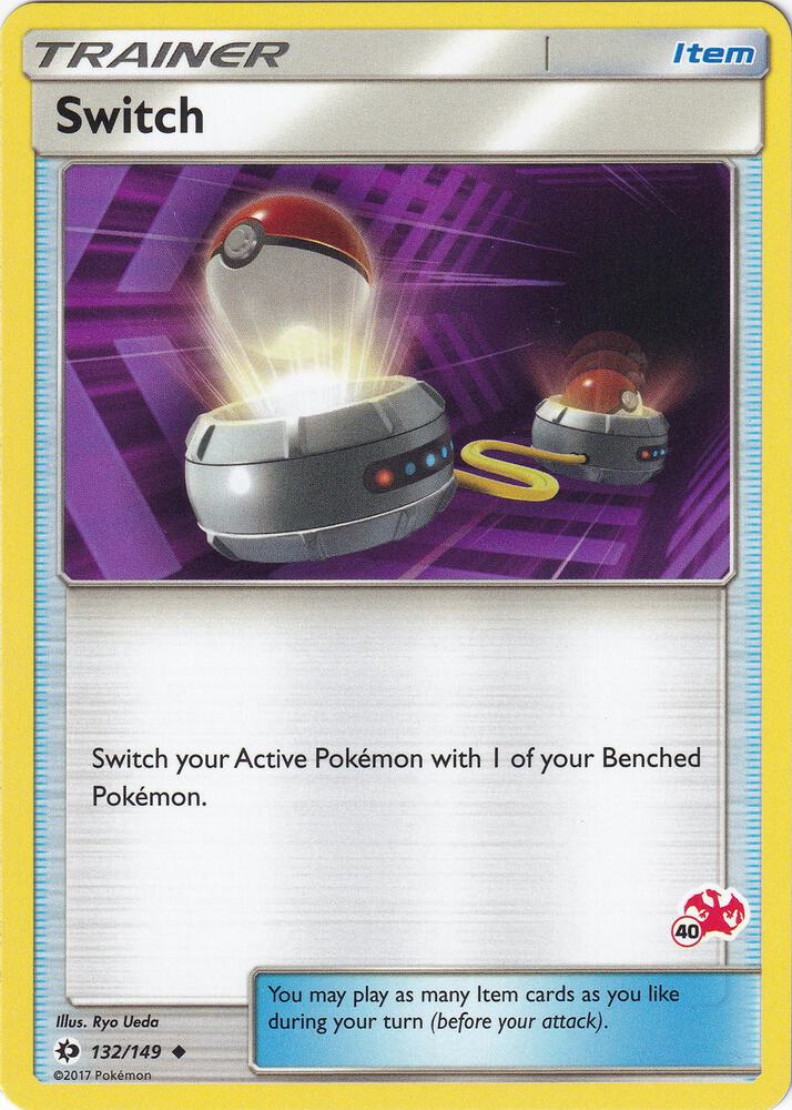 Switch (#40 Charizard Stamped) 132/149 card from Battle Academy