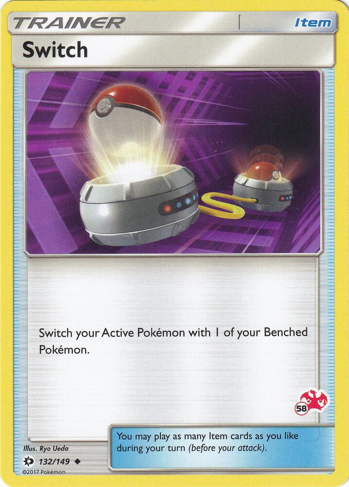 Switch (#58 Charizard Stamped) 132/149 card from Battle Academy