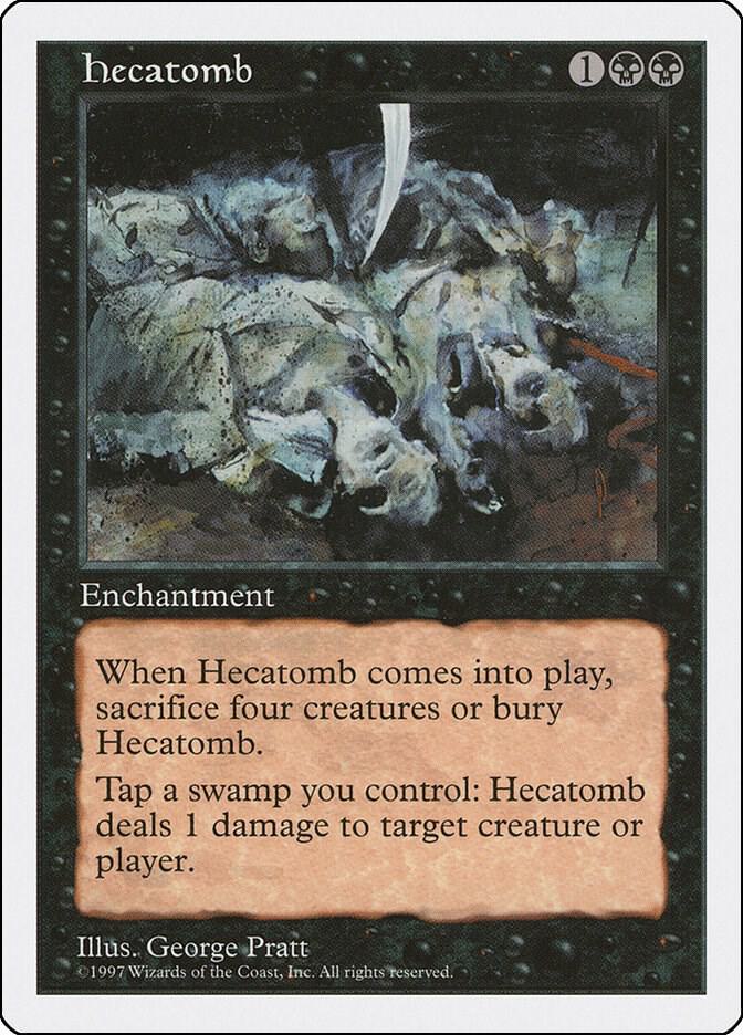 Hecatomb card from Fifth Edition