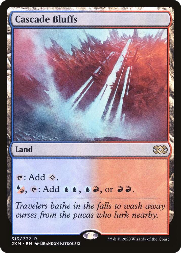 Cascade Bluffs 313 card from Double Masters