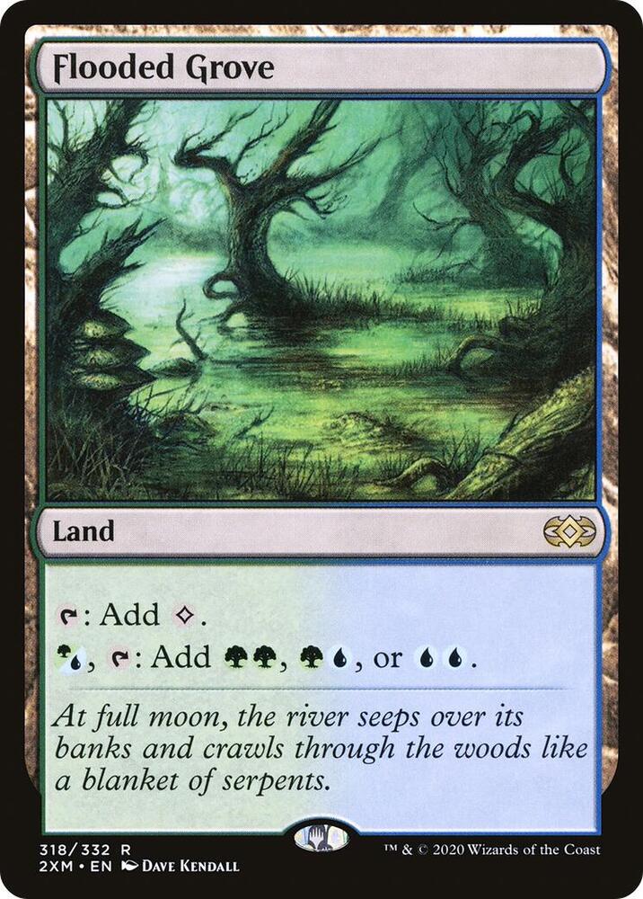 Flooded Grove 318 card from Double Masters