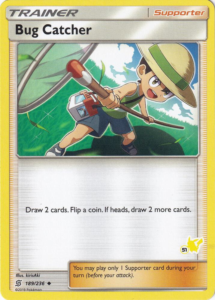 Bug Catcher (#51 Pikachu Stamped) 189/236 card from Battle Academy