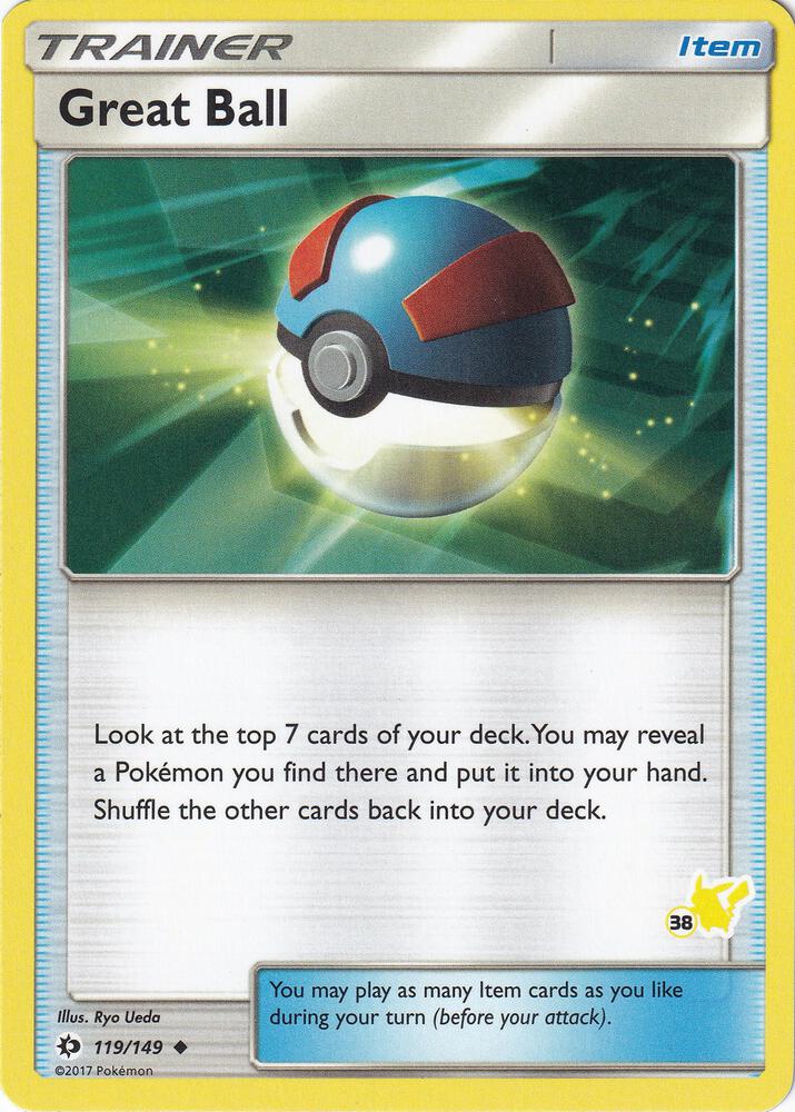 Great Ball (#38 Pikachu Stamped) 119/149 card from Battle Academy