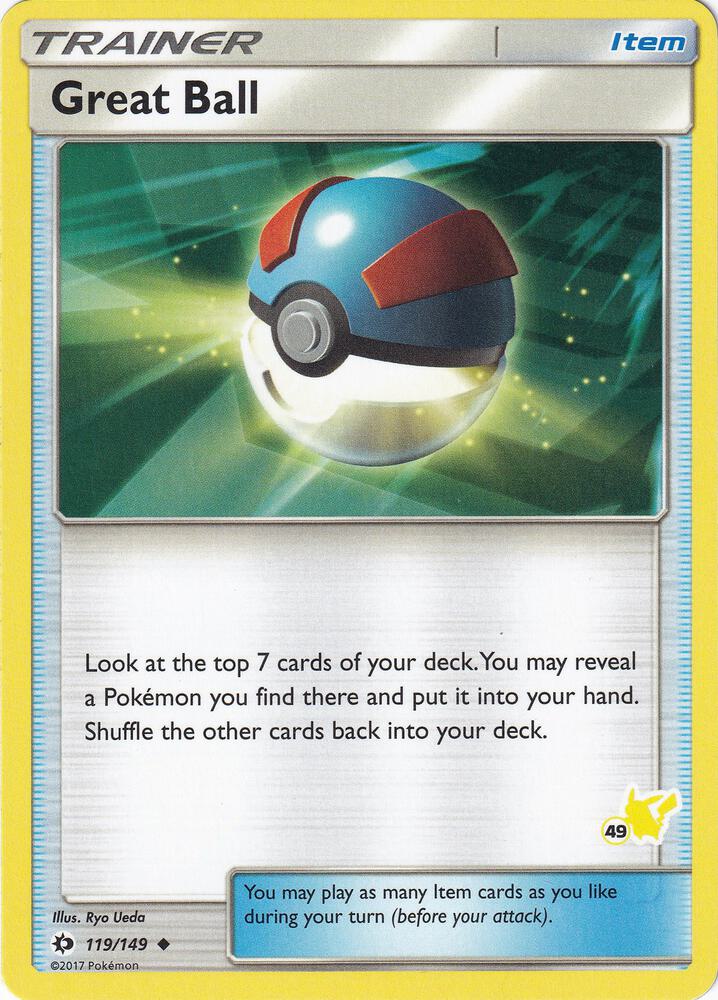 Great Ball (#49 Pikachu Stamped) 119/149 card from Battle Academy