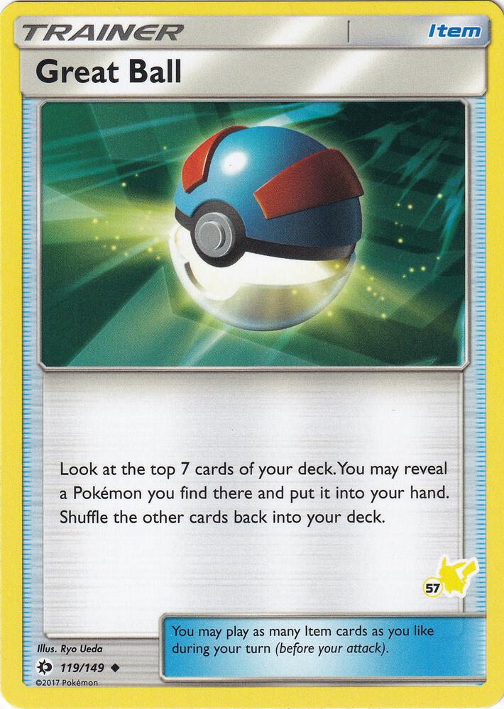 Great Ball (#57 Pikachu Stamped) 119/149 card from Battle Academy