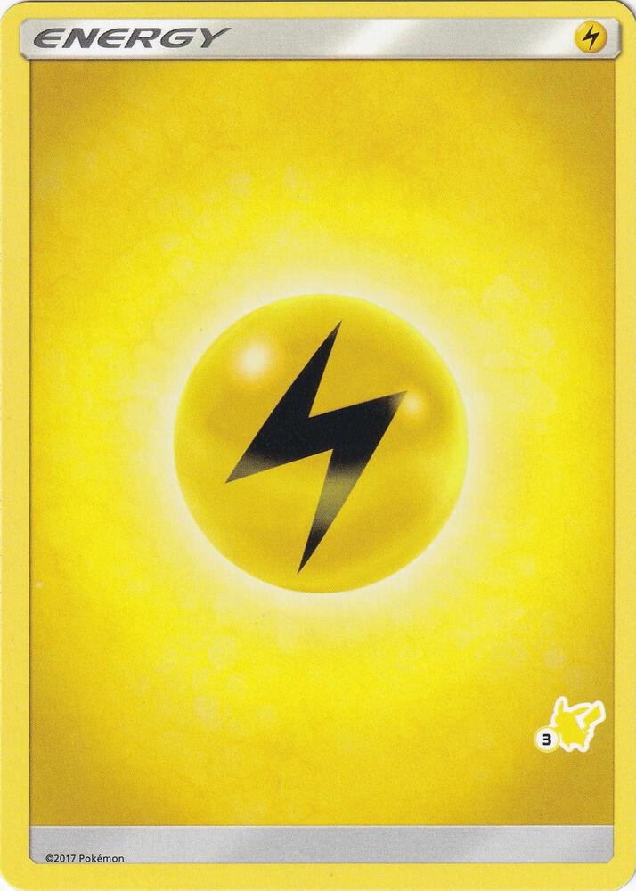 Lightning Energy (#3 Pikachu Stamped) card from Battle Academy