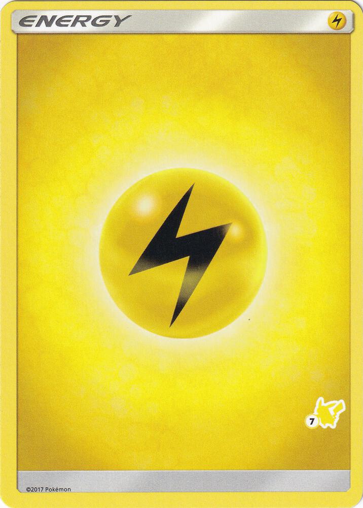 Lightning Energy (#7 Pikachu Stamped) card from Battle Academy