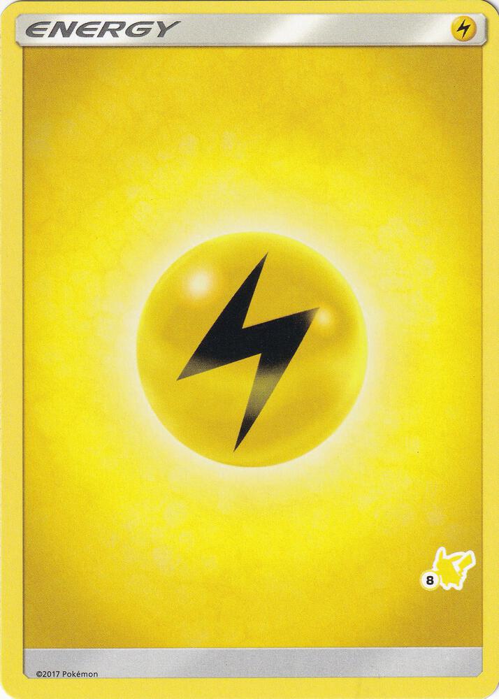 Lightning Energy (#8 Pikachu Stamped) card from Battle Academy