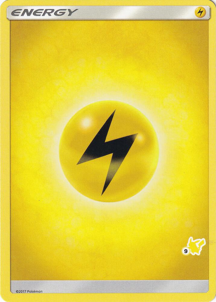 Lightning Energy (#9 Pikachu Stamped) card from Battle Academy