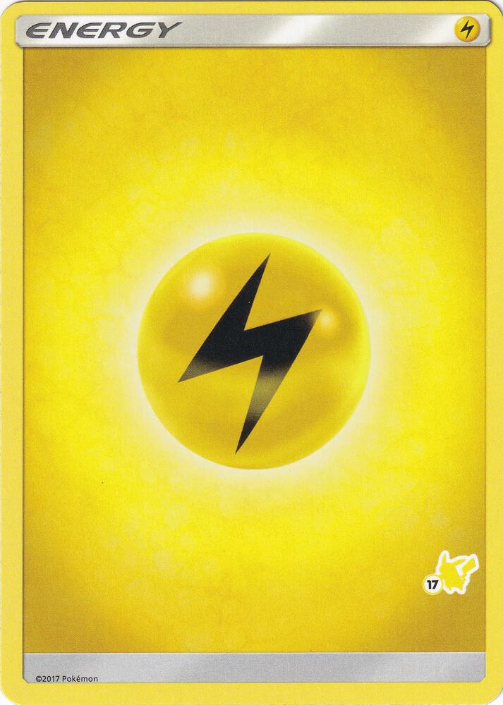 Lightning Energy (#17 Pikachu Stamped) card from Battle Academy