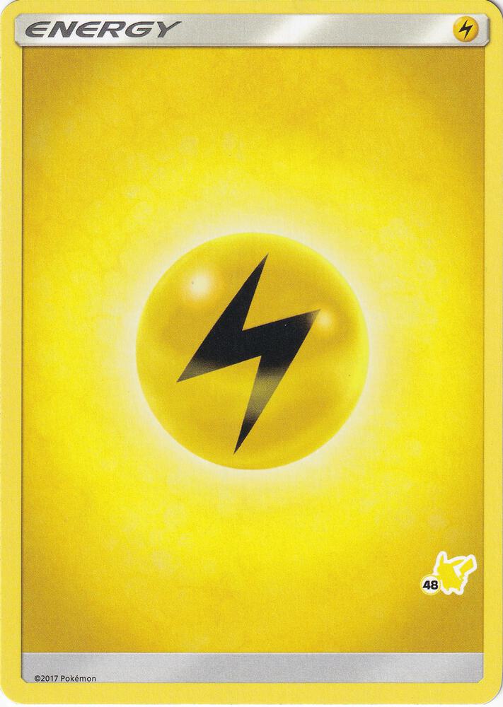 Lightning Energy (#48 Pikachu Stamped) card from Battle Academy