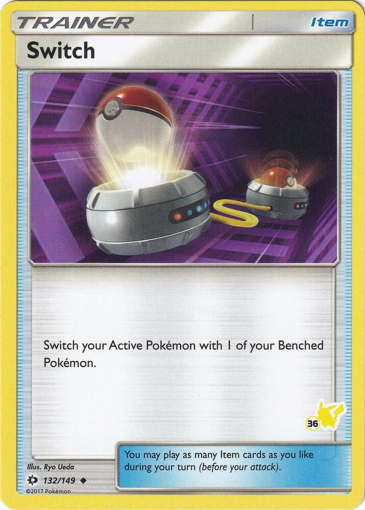 Switch (#36 Pikachu Stamped) 132/149 card from Battle Academy