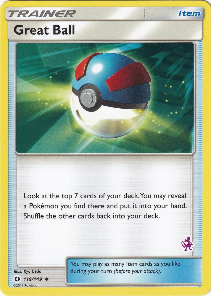 Great Ball (Mewtwo Stamped) 119/149 card from Battle Academy