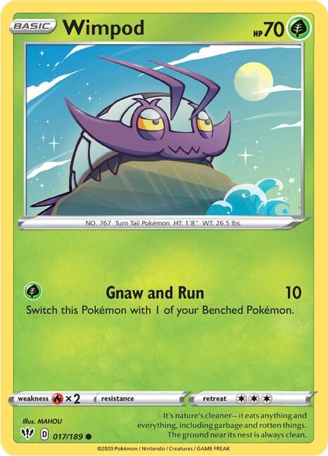 Wimpod 017/189 card from SWSH03: Darkness Ablaze