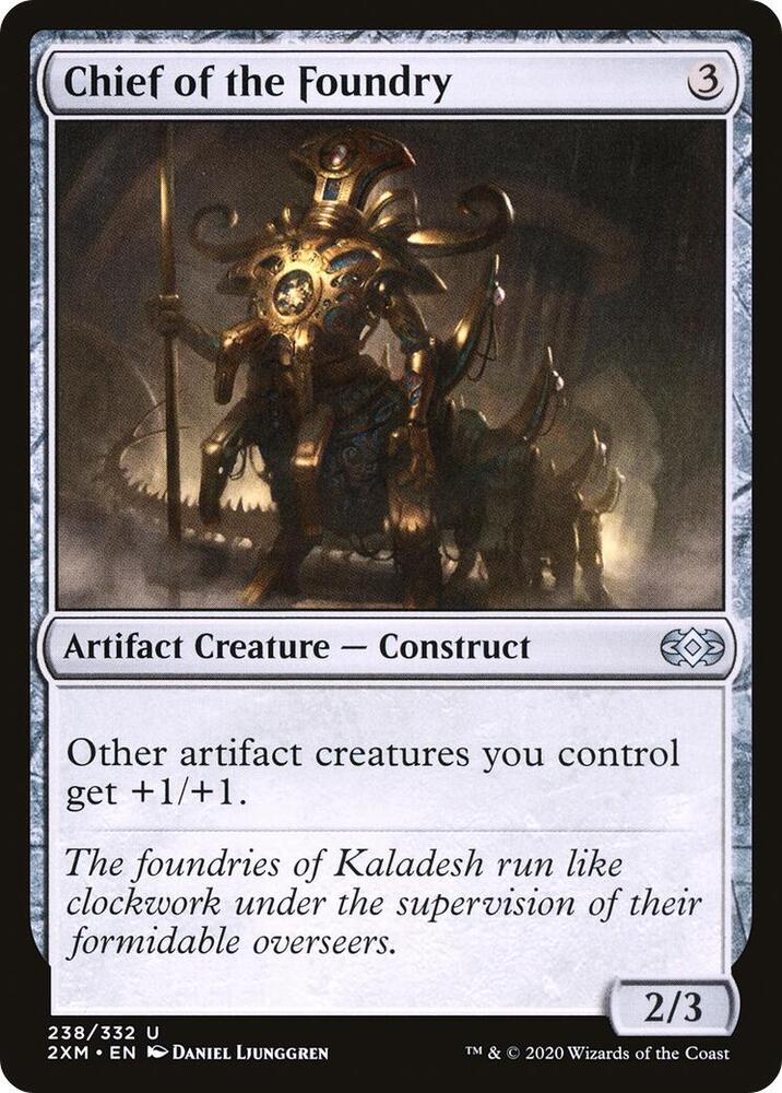 Chief of the Foundry 238 card from Double Masters