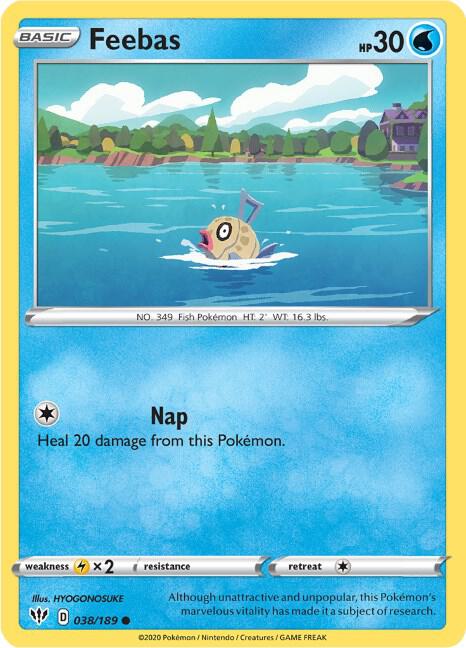 Feebas 038/189 card from SWSH03: Darkness Ablaze