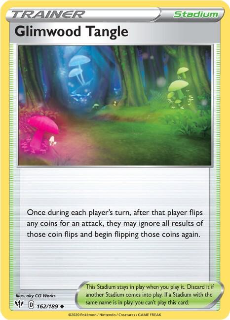 Glimwood Tangle 162/189 card from SWSH03: Darkness Ablaze