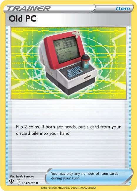 Old PC 164/189 card from SWSH03: Darkness Ablaze