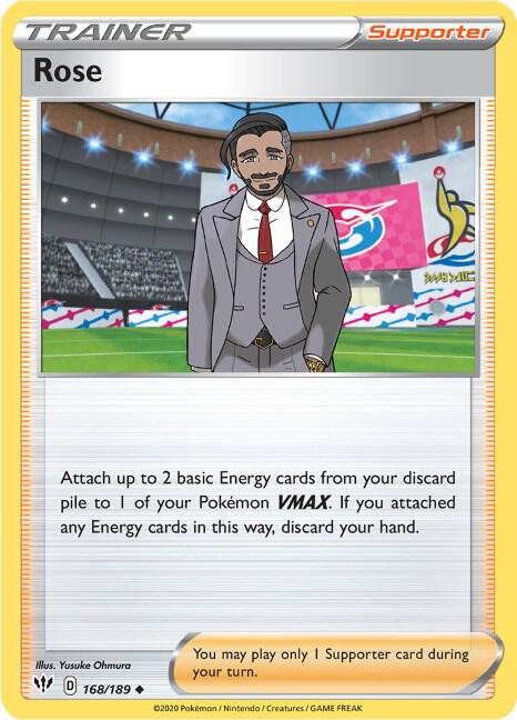 Rose 168/189 card from SWSH03: Darkness Ablaze