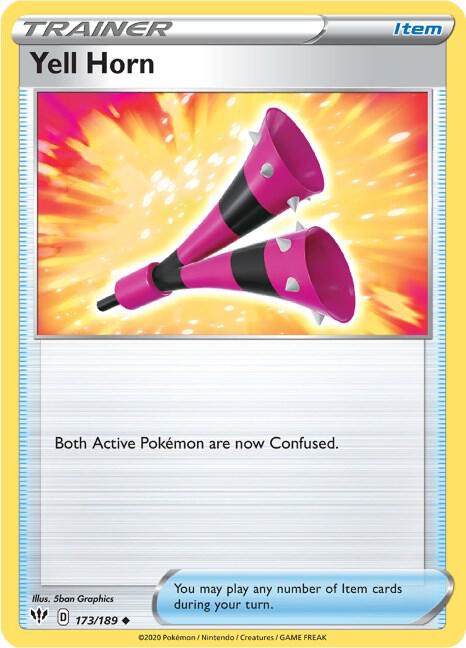 Yell Horn 173/189 card from SWSH03: Darkness Ablaze