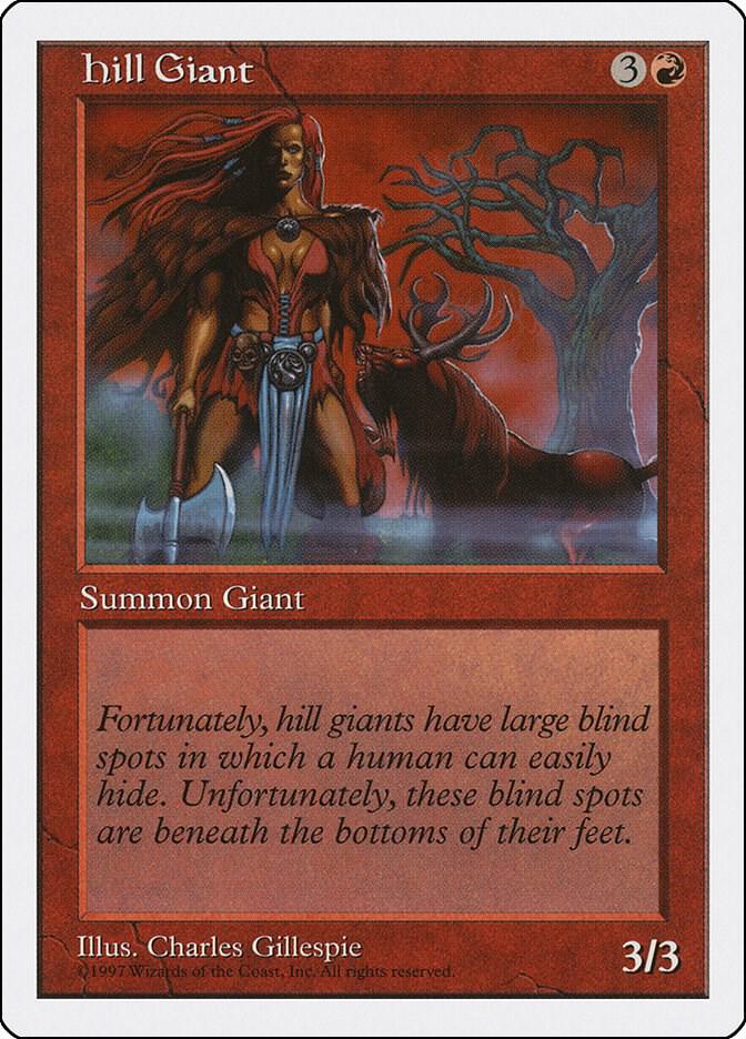 Hill Giant card from Fifth Edition