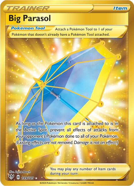 Big Parasol (Secret) 199/189 card from SWSH03: Darkness Ablaze