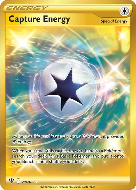 Capture Energy (Secret) 201/189 card from SWSH03: Darkness Ablaze