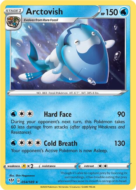 Arctovish 054/189 card from SWSH03: Darkness Ablaze