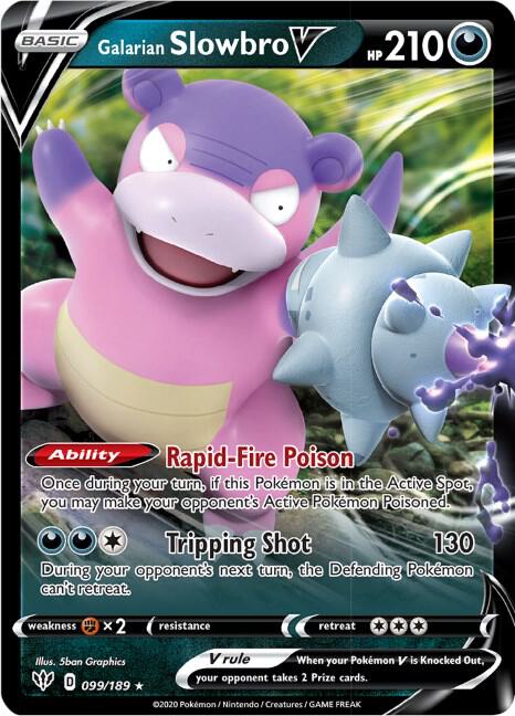 Galarian Slowbro V 099/189 card from SWSH03: Darkness Ablaze