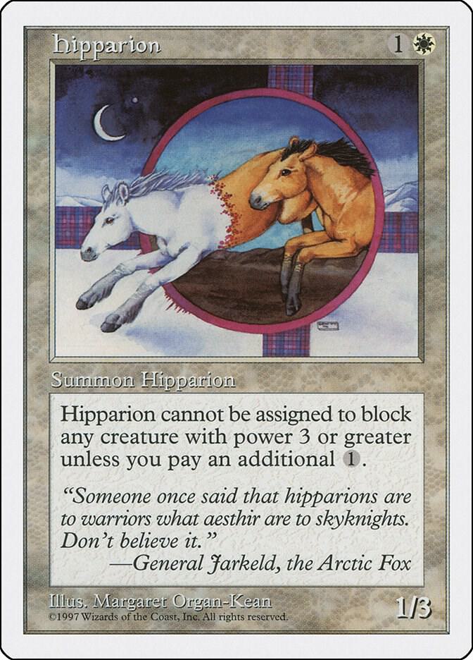Hipparion card from Fifth Edition