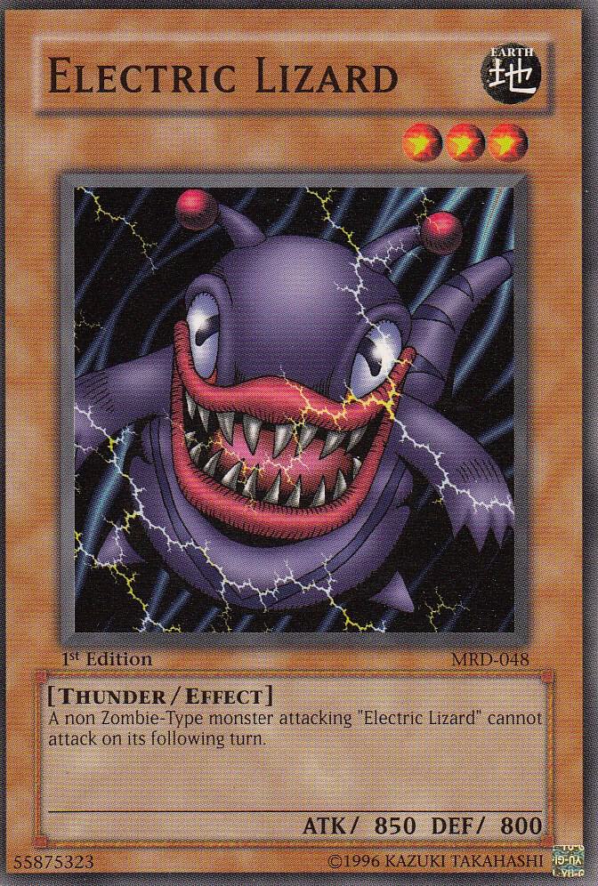 Electric Lizard MRD-048 card from Metal Raiders