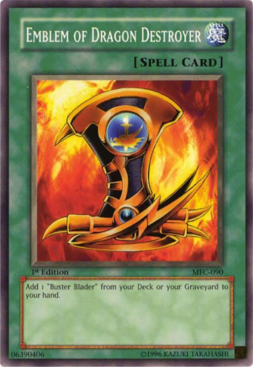 Emblem of Dragon Destroyer MFC-090 card from Magician's Force
