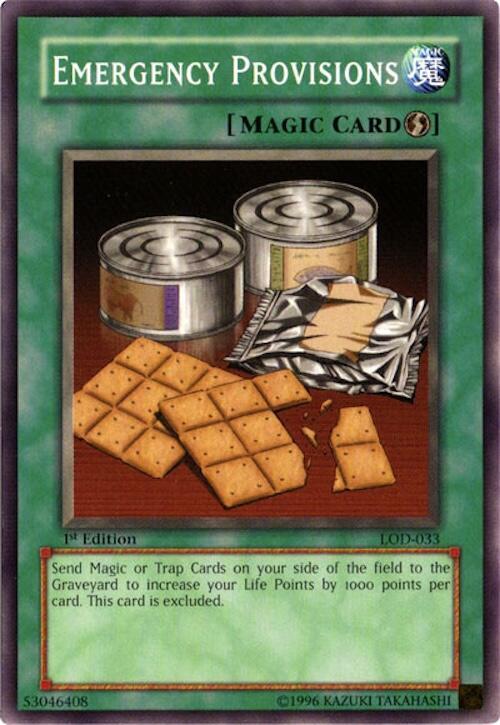 Emergency Provisions LOD-033 card from Legacy of Darkness