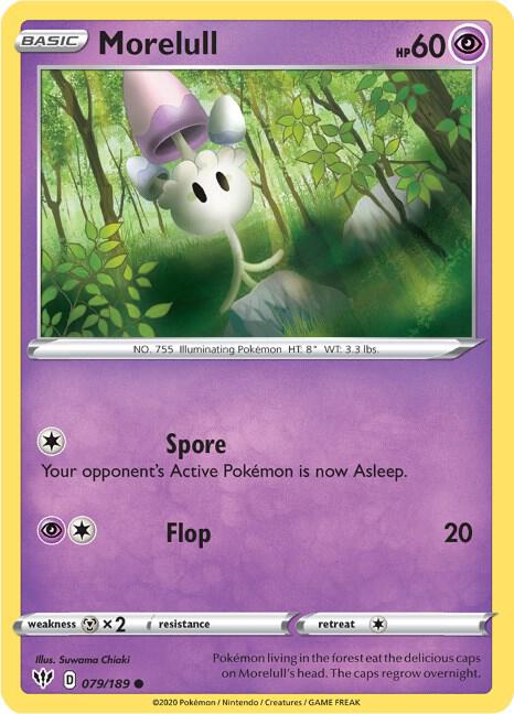 Morelull 079/189 card from SWSH03: Darkness Ablaze
