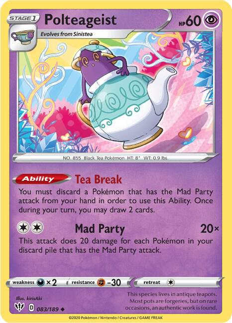 Polteageist 083/189 card from SWSH03: Darkness Ablaze