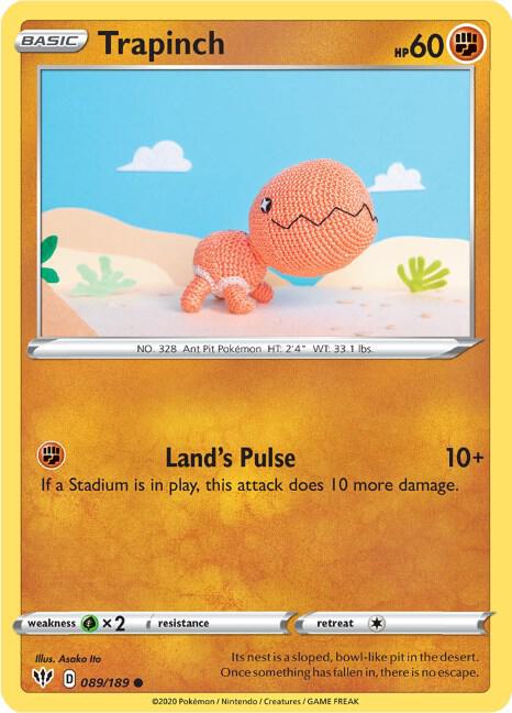 Trapinch 089/189 card from SWSH03: Darkness Ablaze