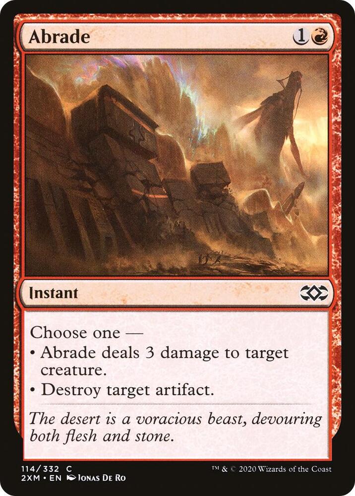 Abrade 114 card from Double Masters