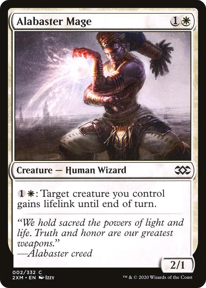 Alabaster Mage 2 card from Double Masters