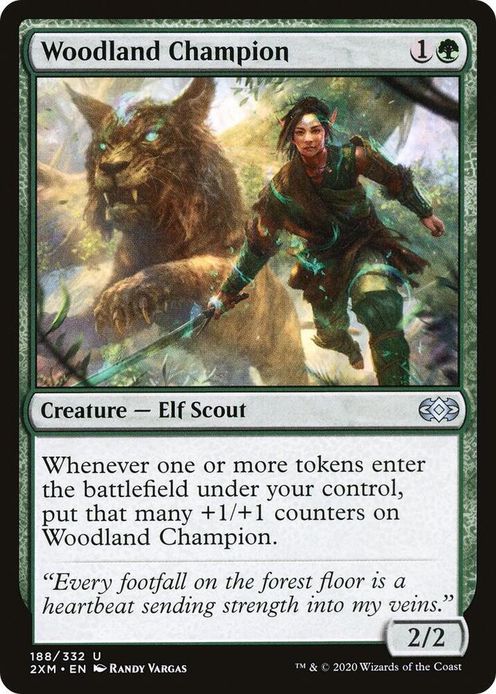 Woodland Champion 188 card from Double Masters